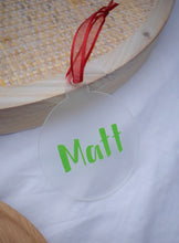 Load image into Gallery viewer, Personalised Frosted Bauble