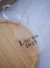 Load image into Gallery viewer, Personalised Frosted Bauble