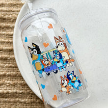 Load image into Gallery viewer, Blue Dog Family Plastic Tumbler

