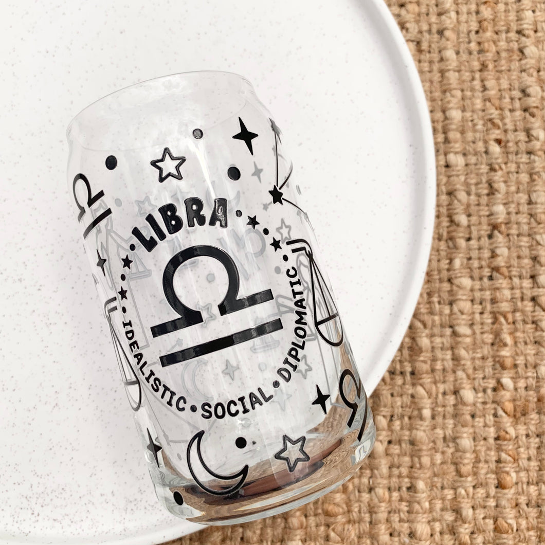 Libra Glass Can Tumbler