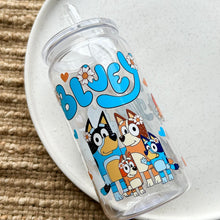 Load image into Gallery viewer, Blue Dog Family Plastic Tumbler
