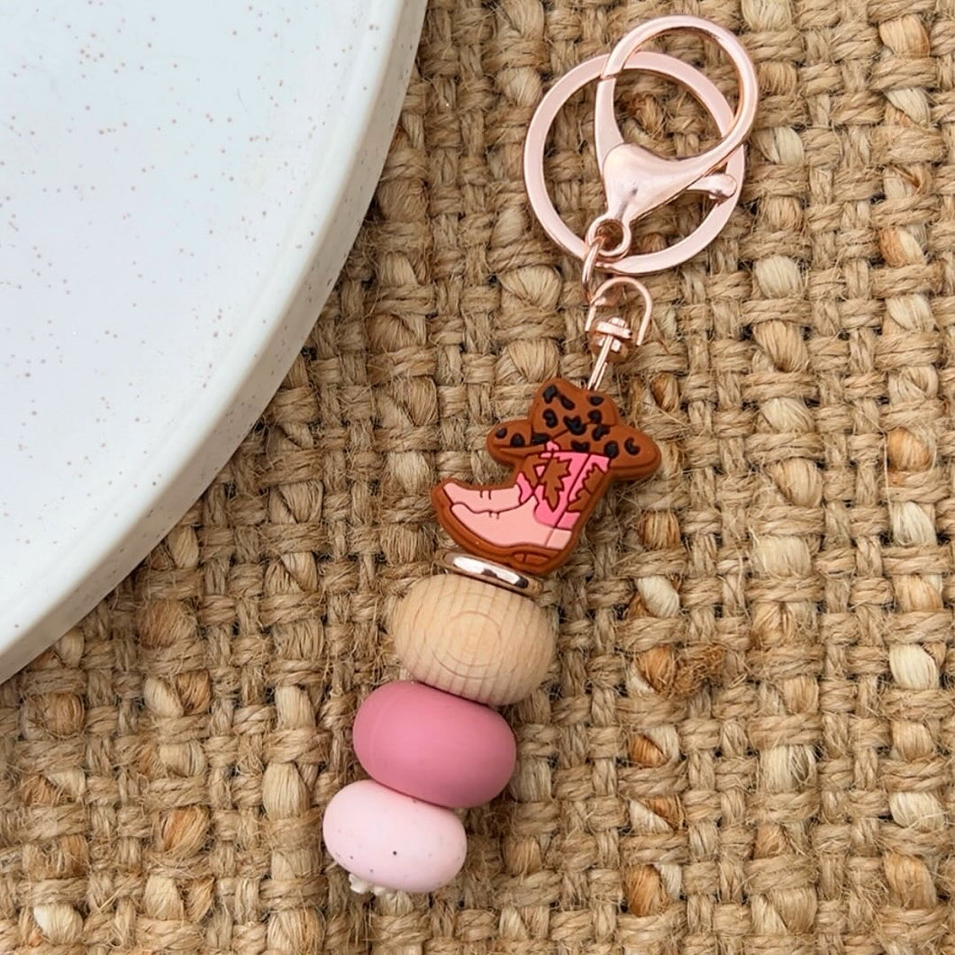 Cowgirl Boots Keychain