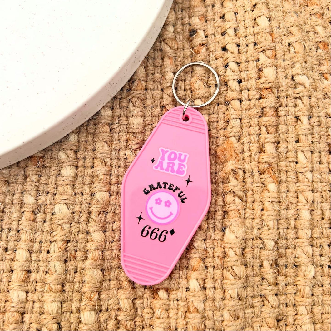 Pink 666 Keychain