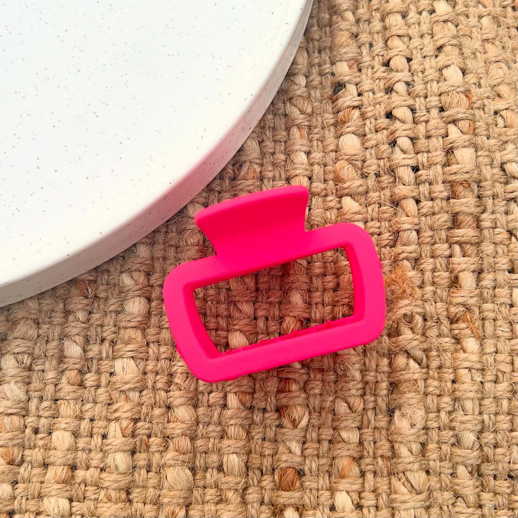 Hot Pink Mini Claw Clip
