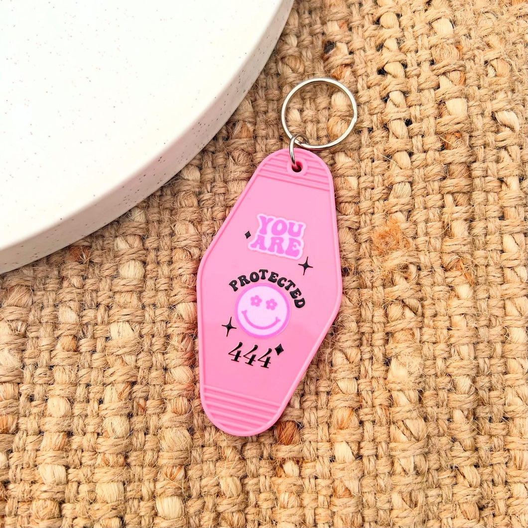 Pink 444 Keychain
