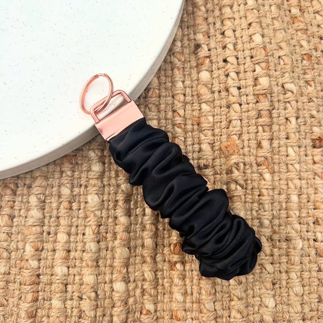 Black Satin Wristlet