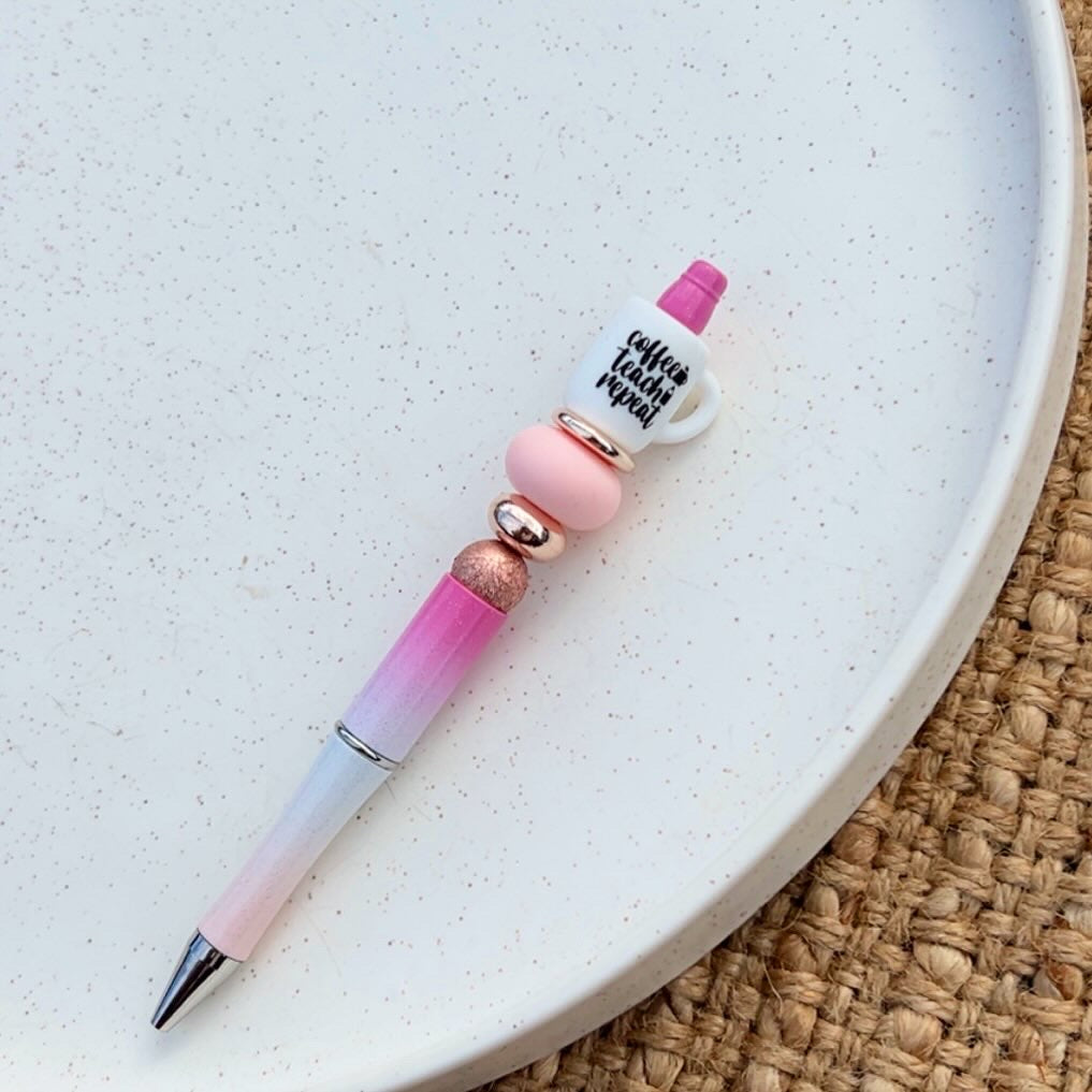 Coffee Teach Repeat Pen