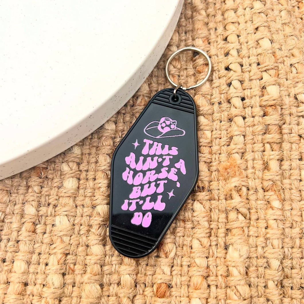Black Aint a Horse Keychain