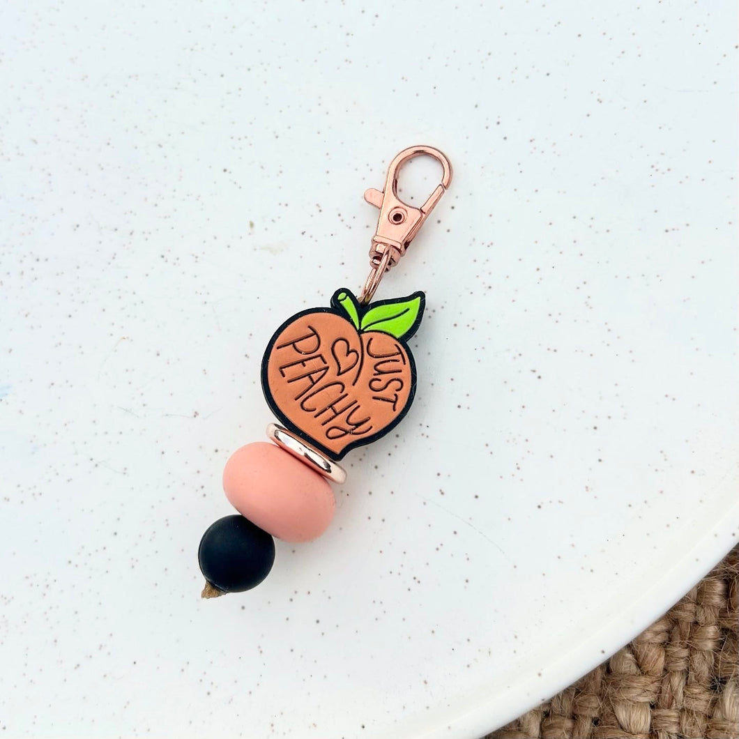 Peach Mini Keychain