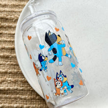 Load image into Gallery viewer, Blue Dog Family Plastic Tumbler
