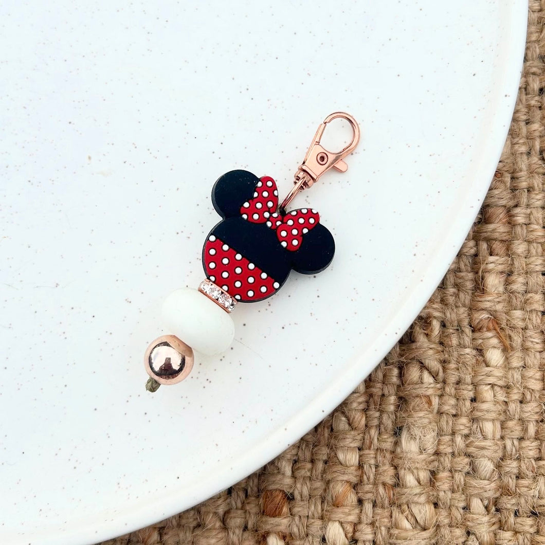 Red Mouse Mini Keychain