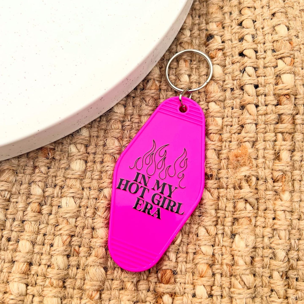 Hot Pink Hot Girl Keychain