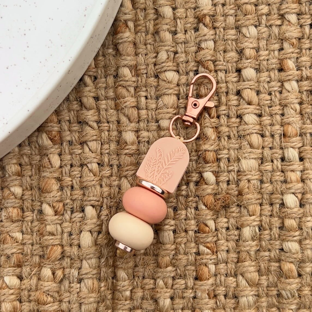 Peach Flower Arch Mini Keychain