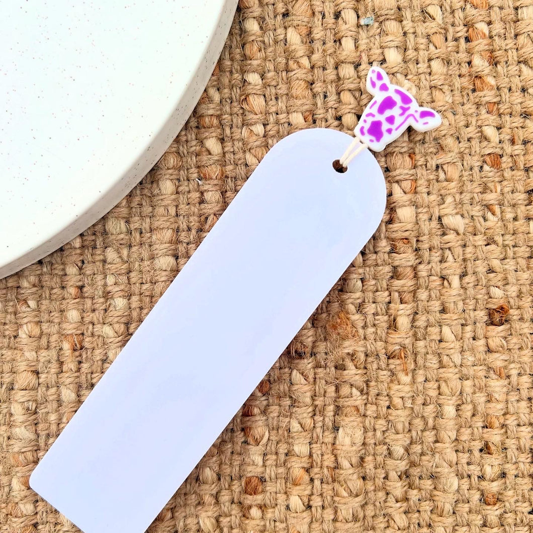 Purple Cow Bookmark