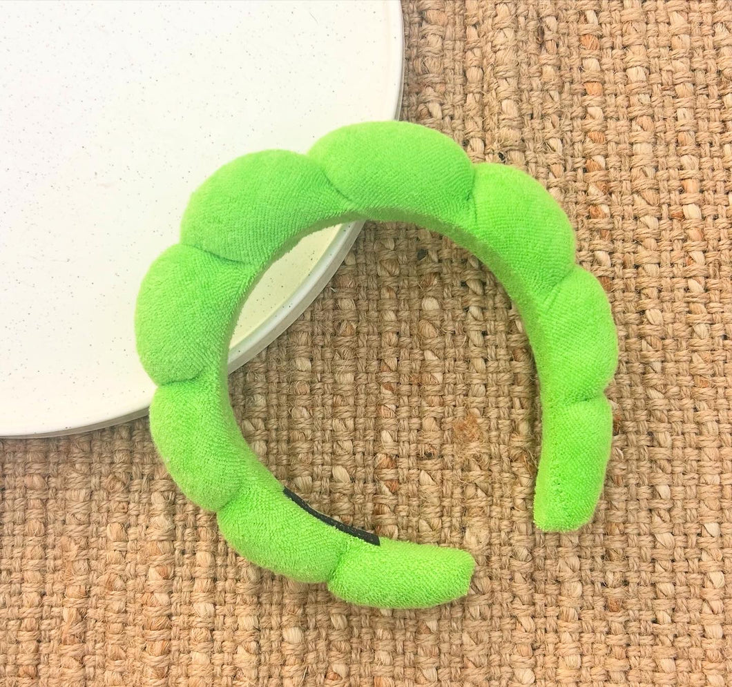 Bright Green Makeup Headband