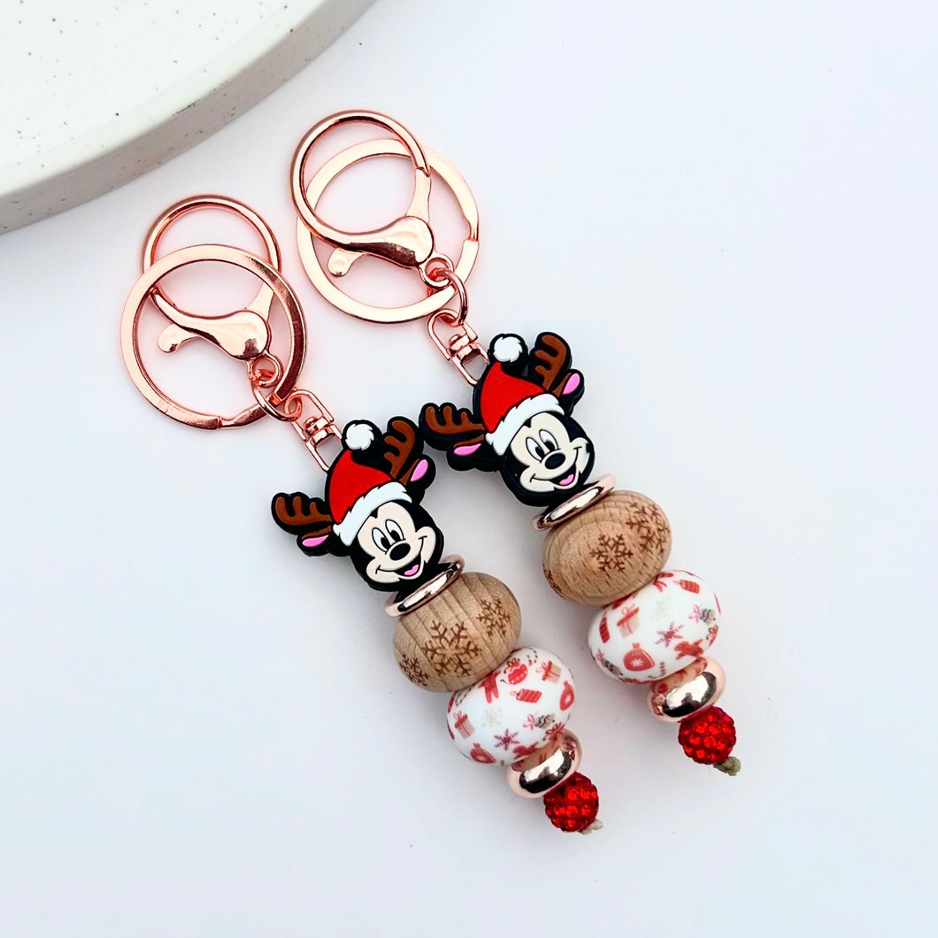 Reindeer Mickey Keychain