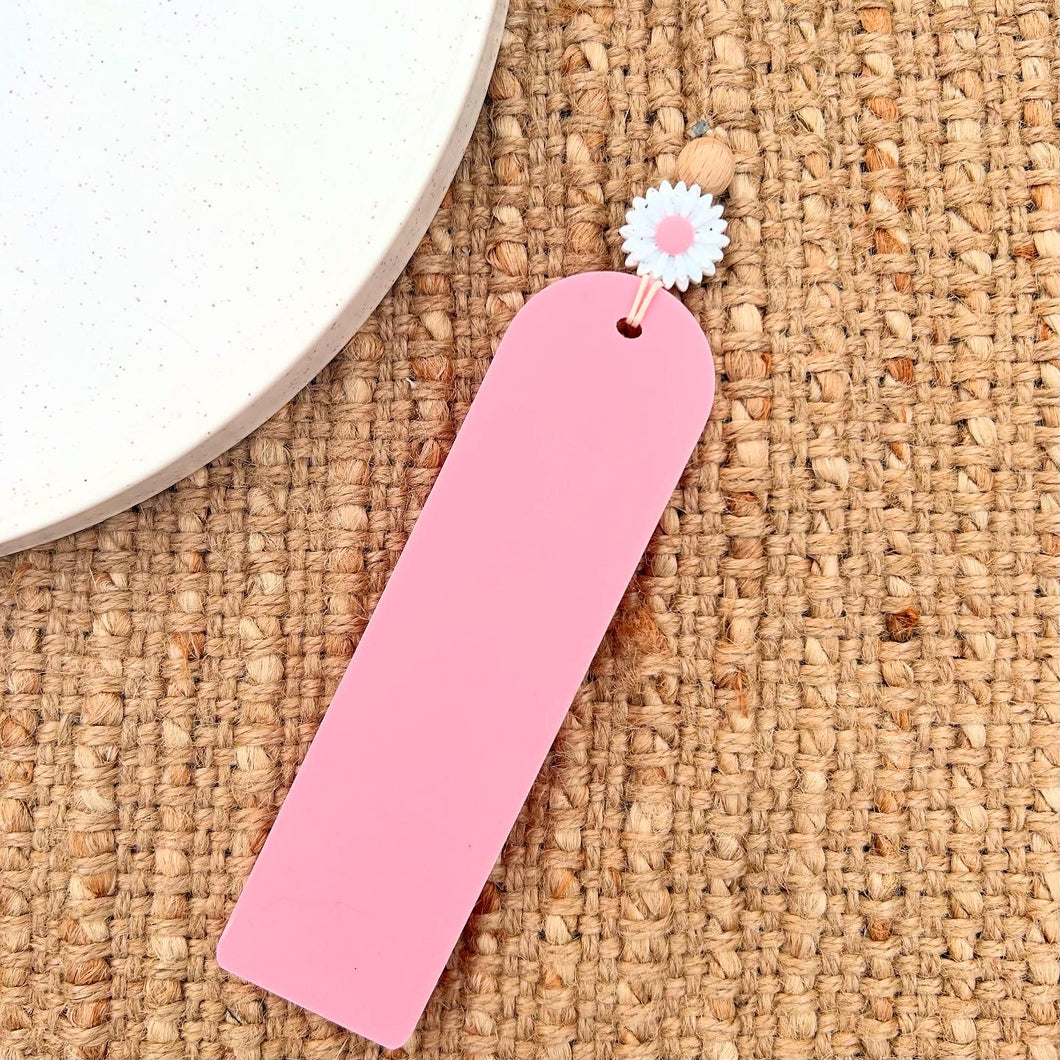 Pink/White Flower Bookmark
