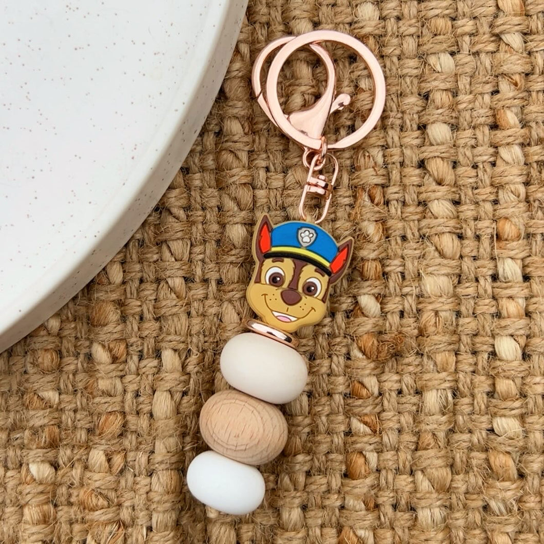 Boy Dog Keychain