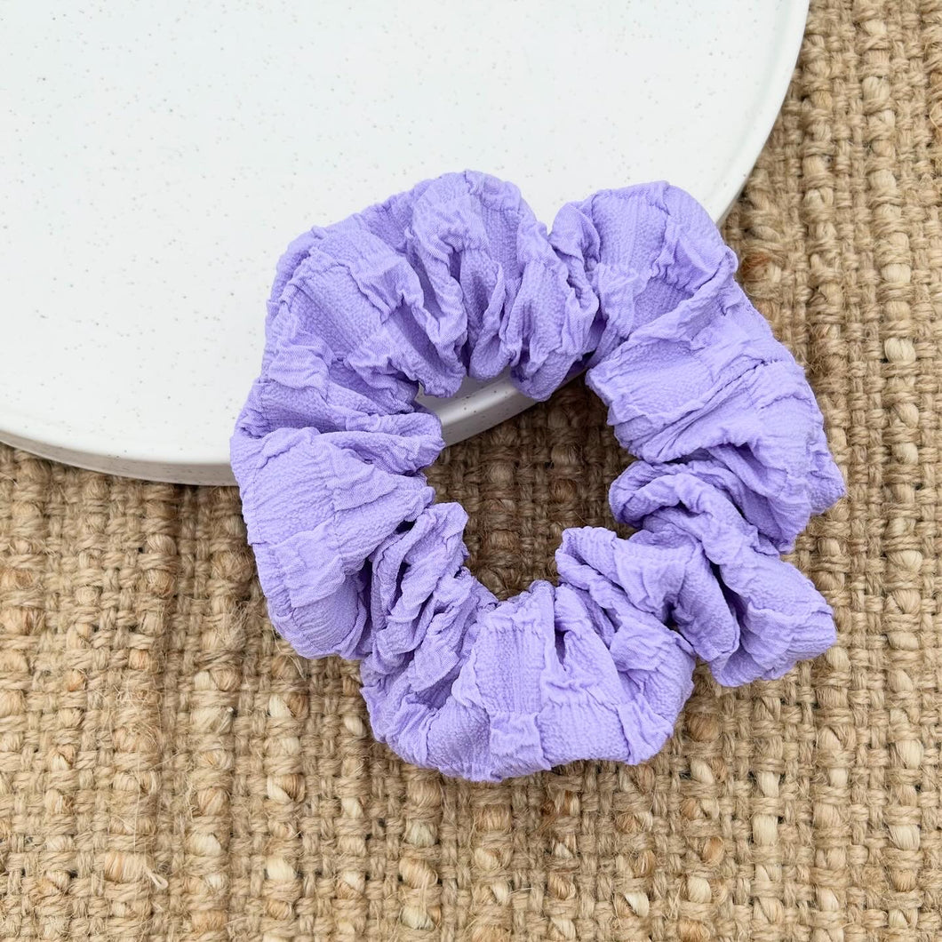 Purple Puff Scrunchie