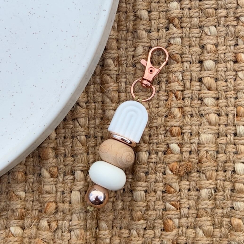 White Arch Mini Keychain