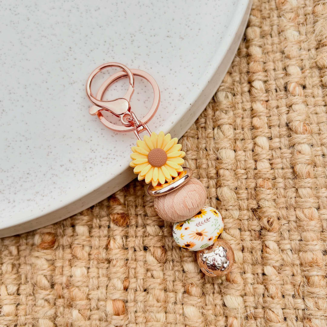 Sunflower Keychain