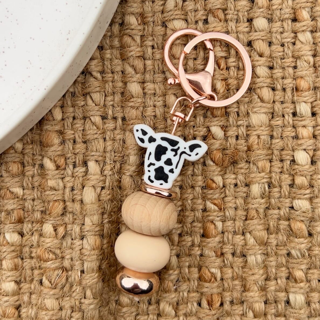 Cow Keychain