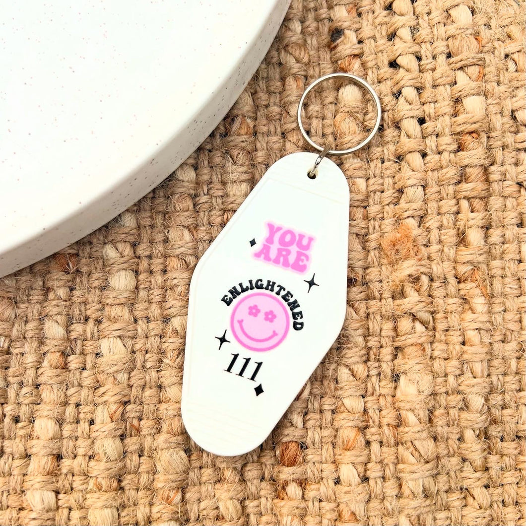White 111 Keychain