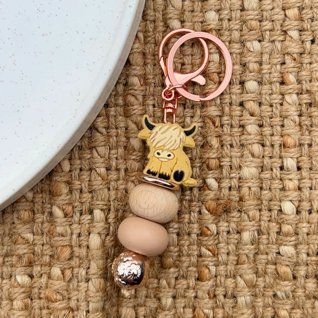 Highland Cow Keychain
