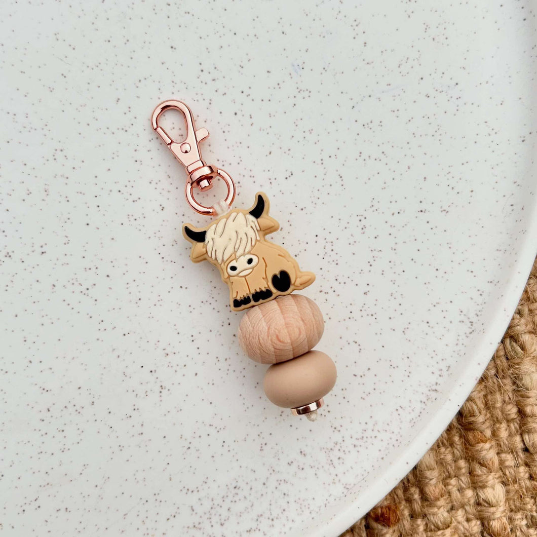 Highland Cow Mini Keychain