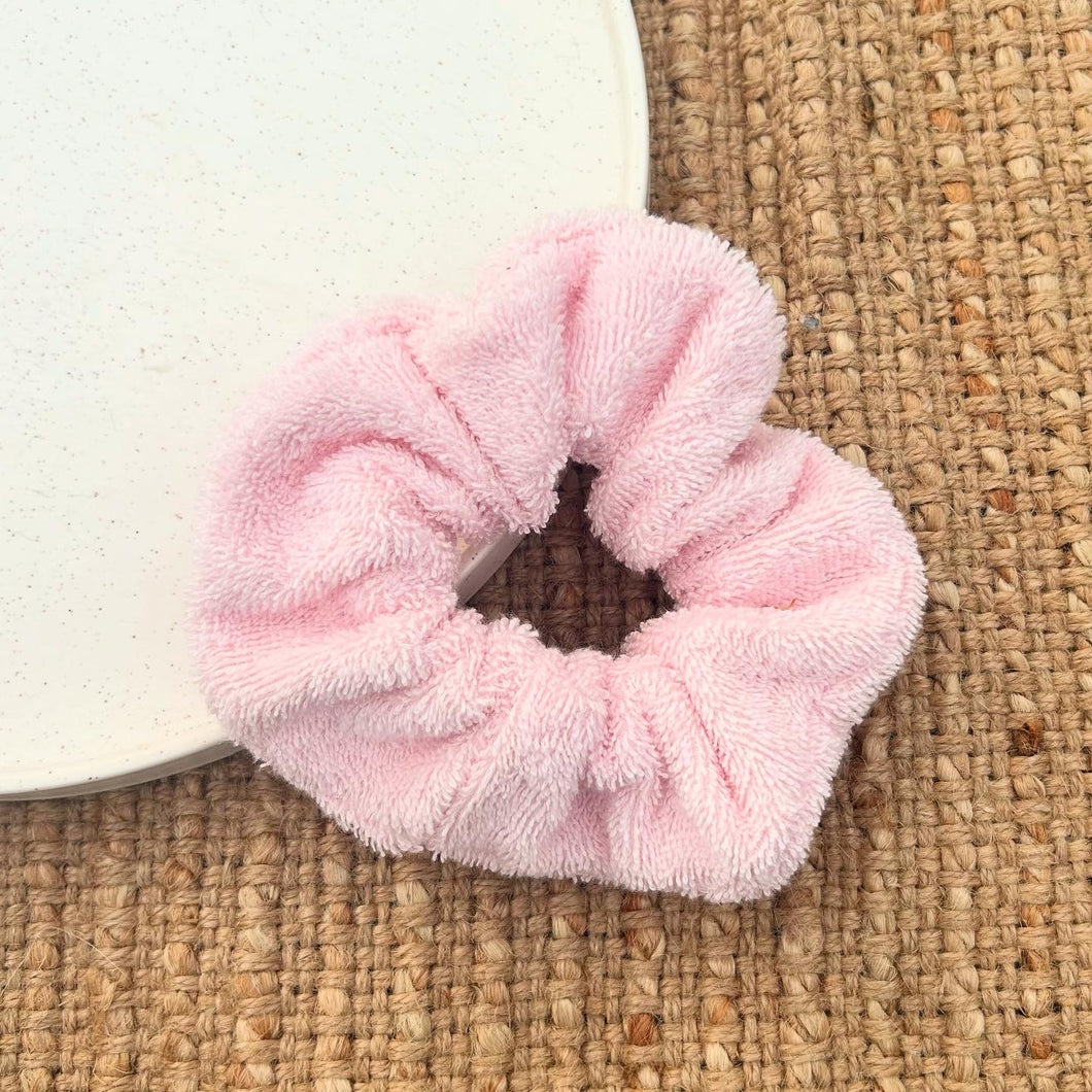 Pink Towel Scrunchie