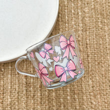 Load image into Gallery viewer, Pink Bows Glass Mug
