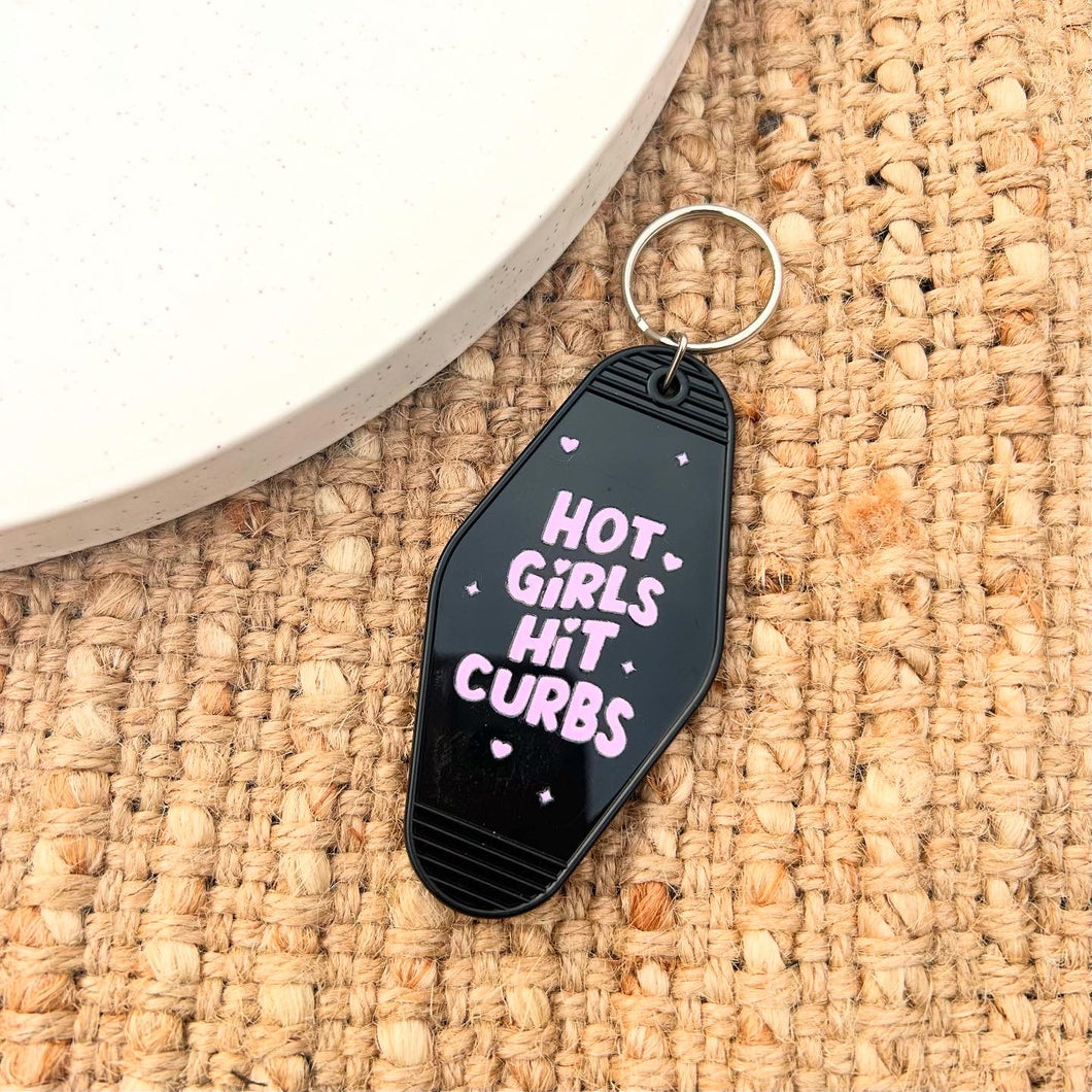 Black Hit Curbs Keychain