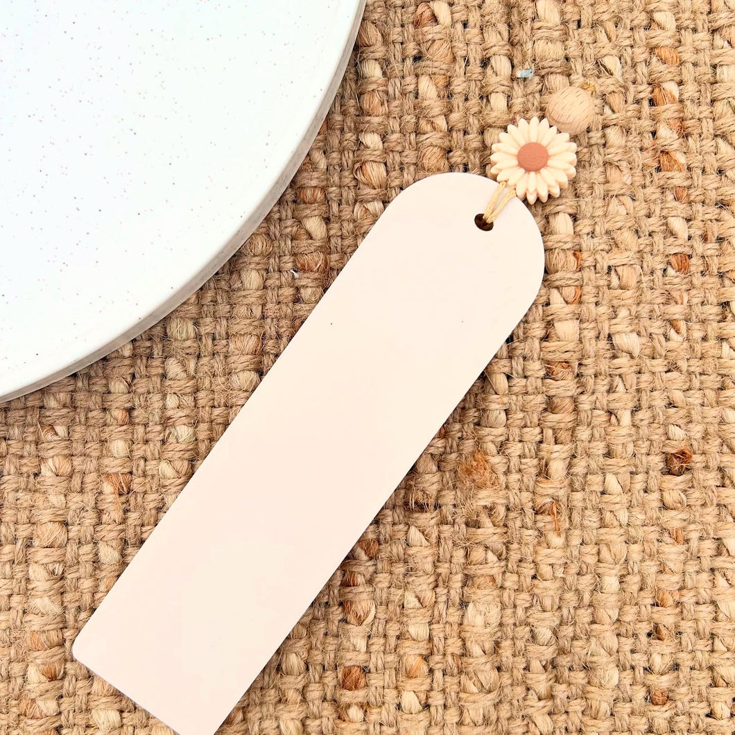 Beige Flower Bookmark