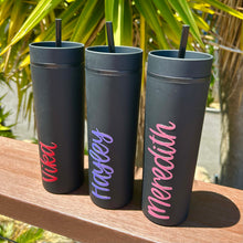 Load image into Gallery viewer, Black Personalised Tumbler
