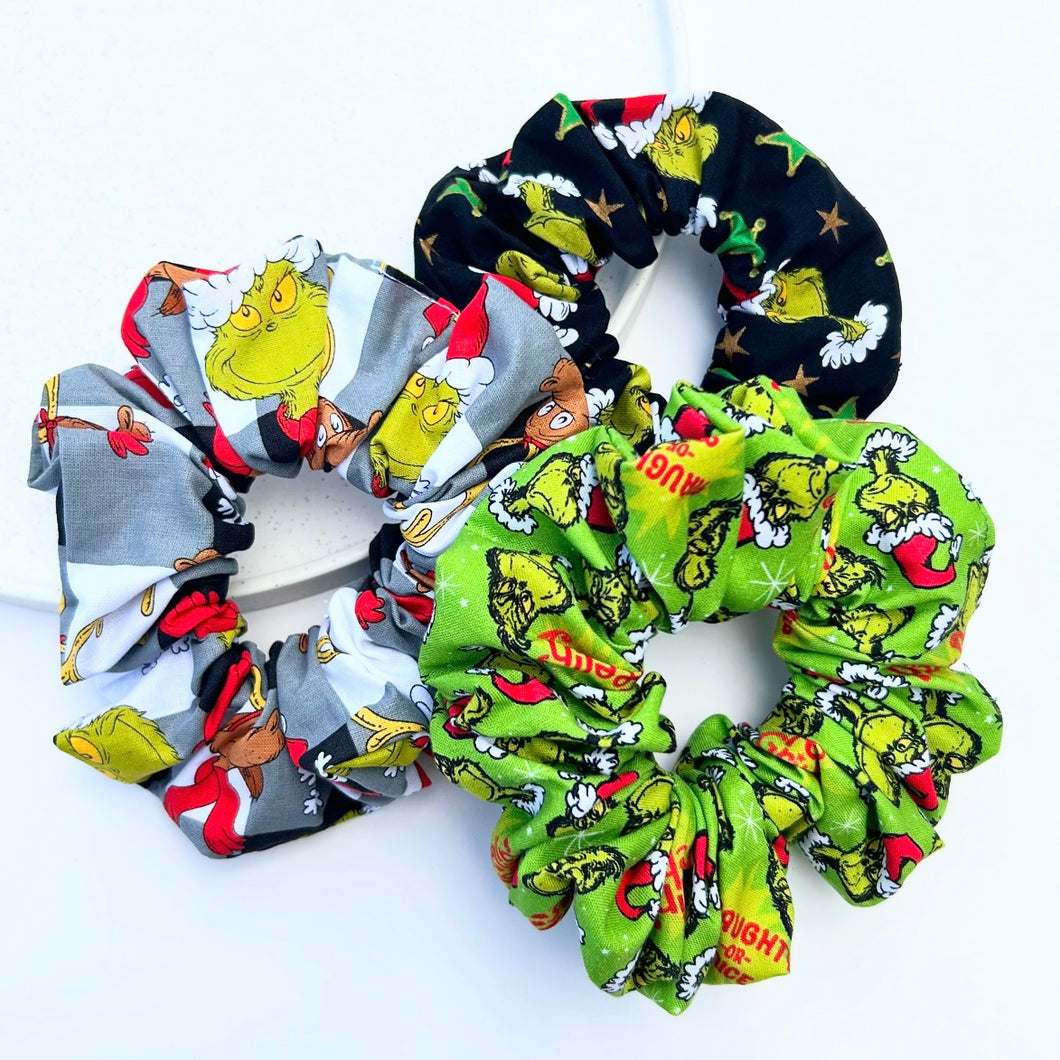 Grinch Scrunchie Bundle