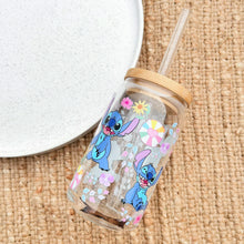 Load image into Gallery viewer, Stitch Lolly Glass Can Tumbler
