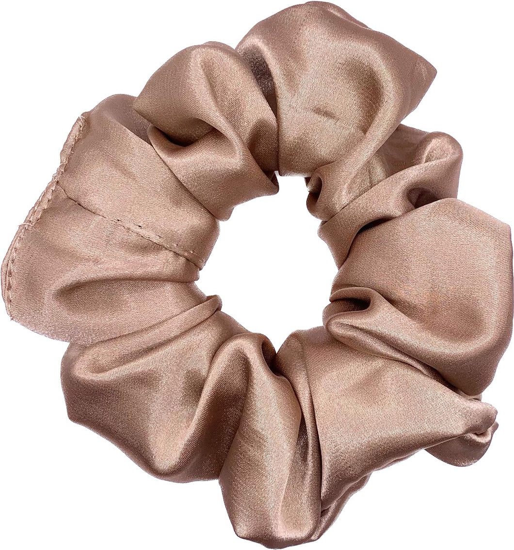 Caramel Latte Satin Scrunchie