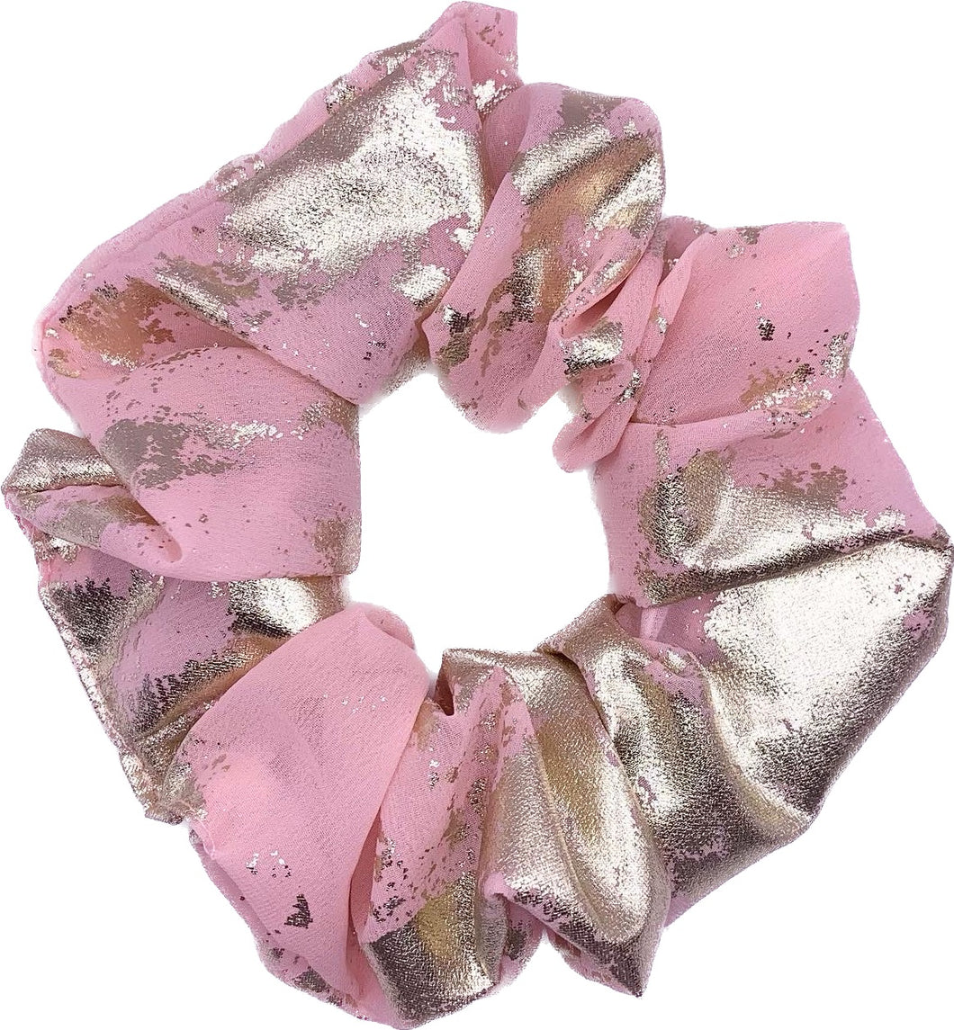 Pink & Gold Scrunchie