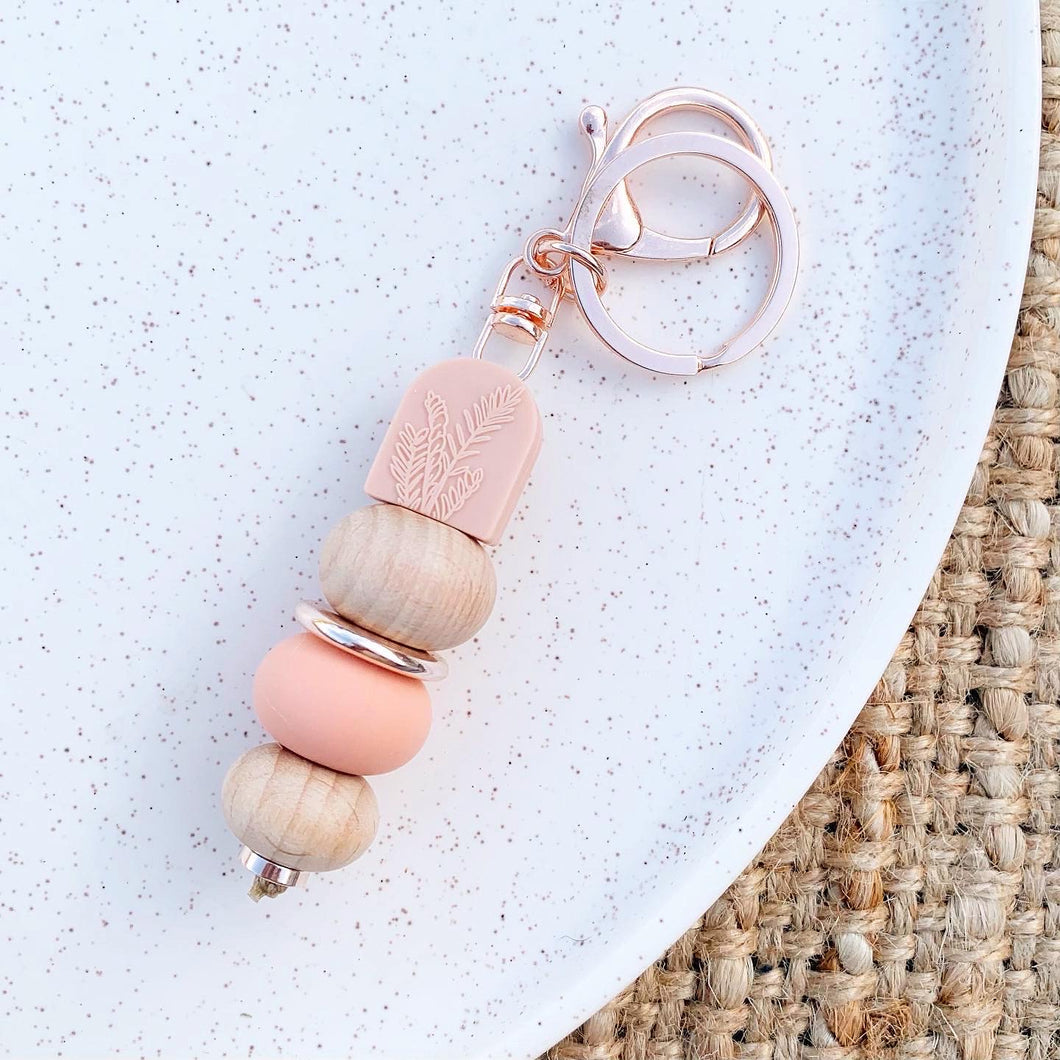 Peach Cara Arch Keychain