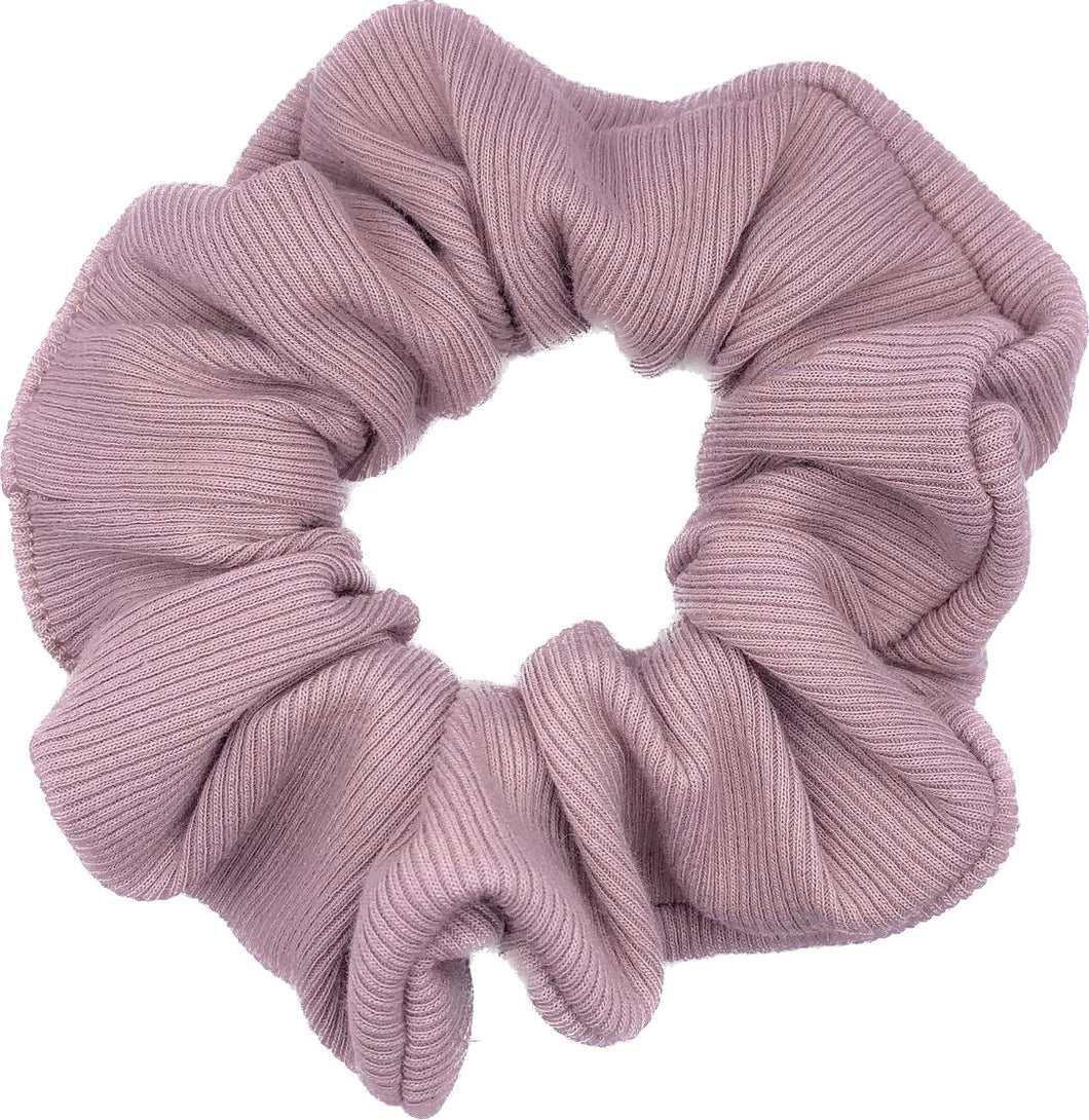 Ribbed Mocha Scrunchie