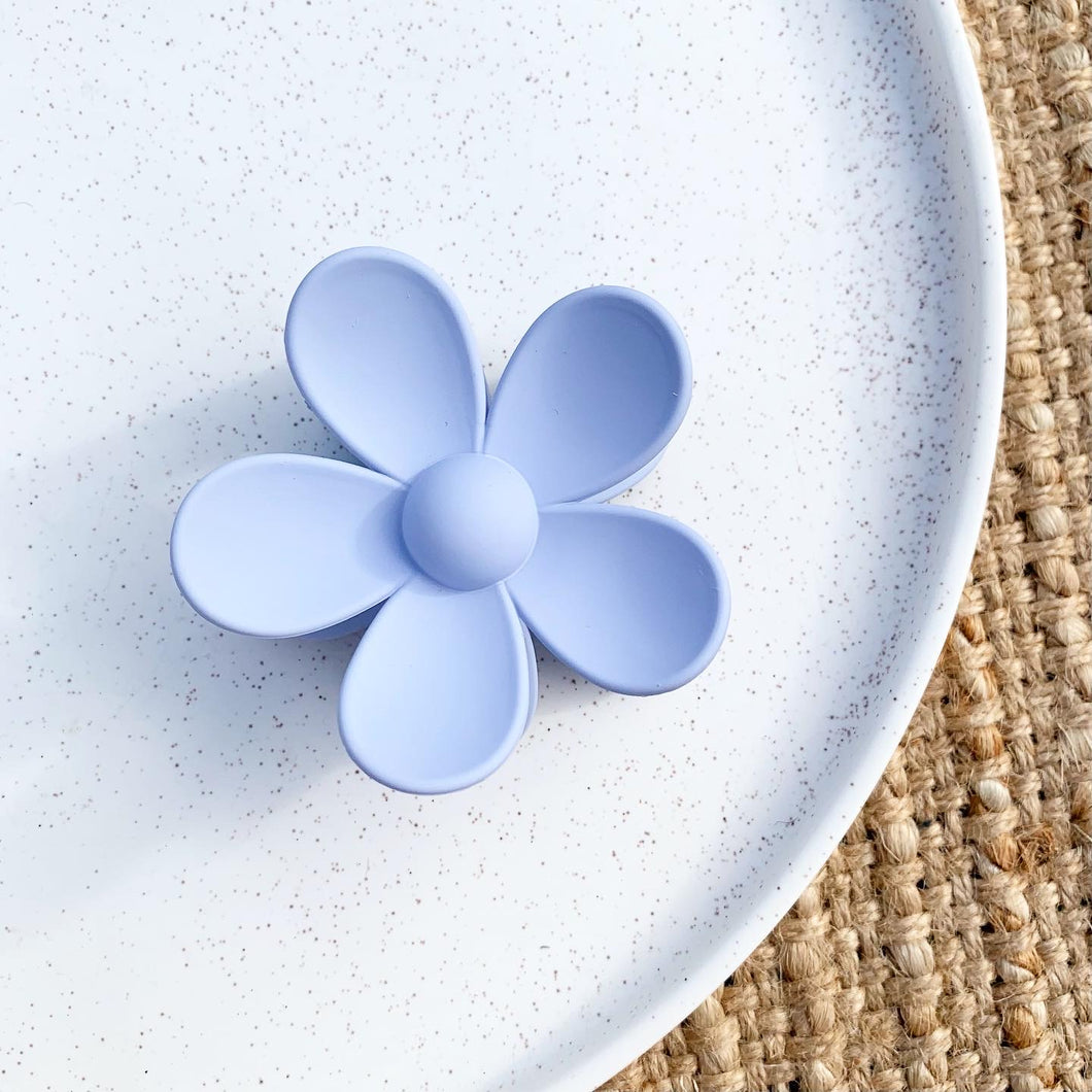 Powder Blue Daisy Clip