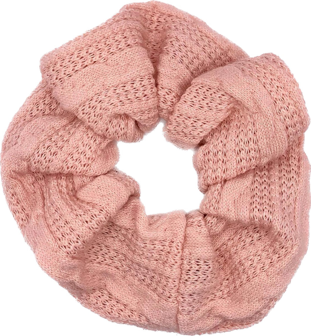 Blush Knitted Scrunchie