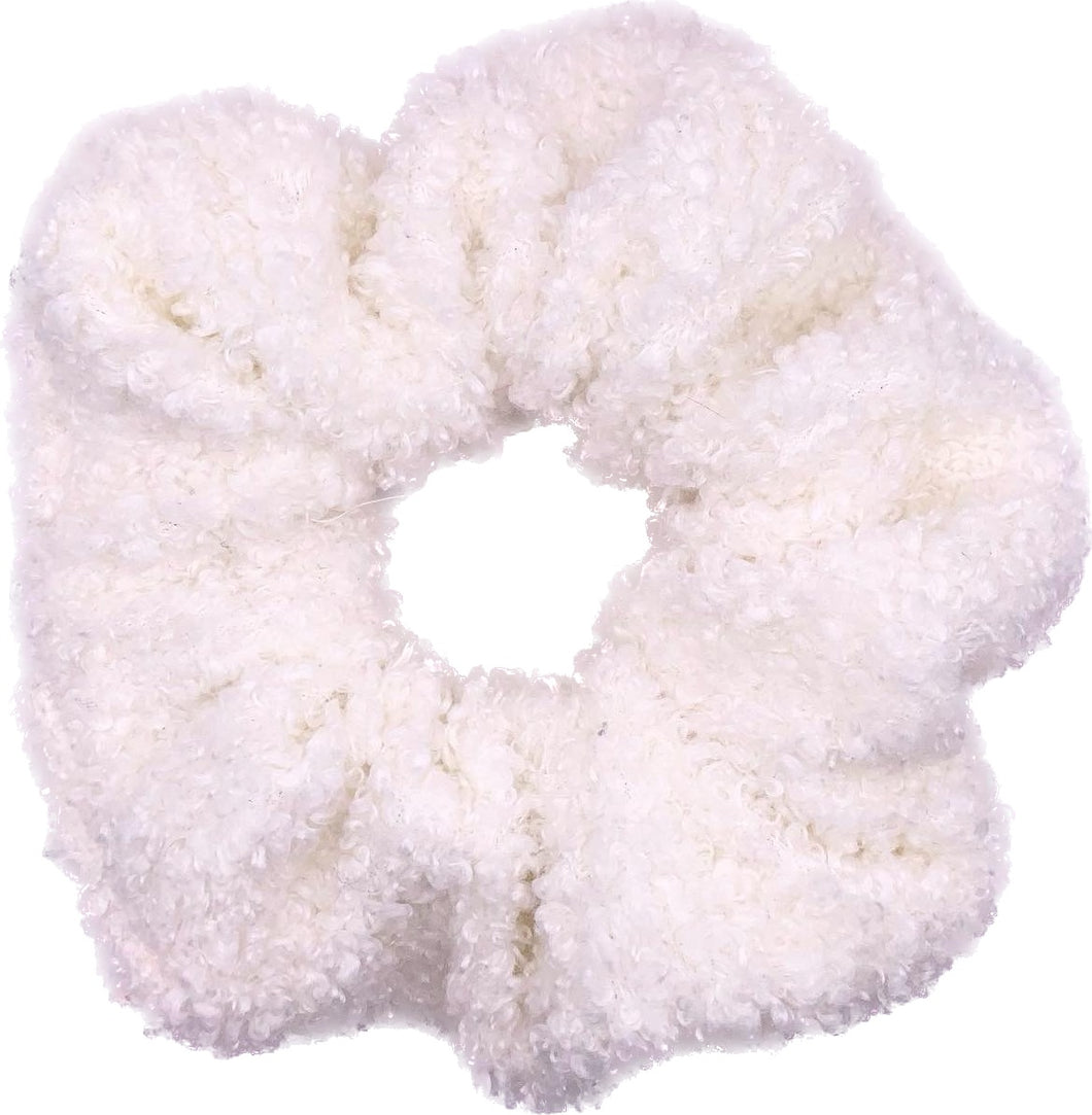 Cream Boucle Scrunchie