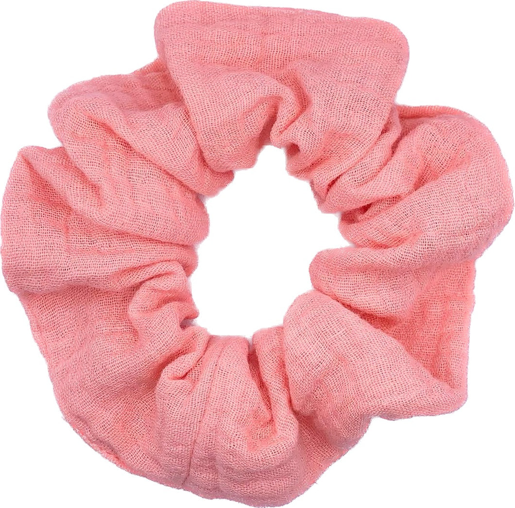 Peach Cloth Scrunchie