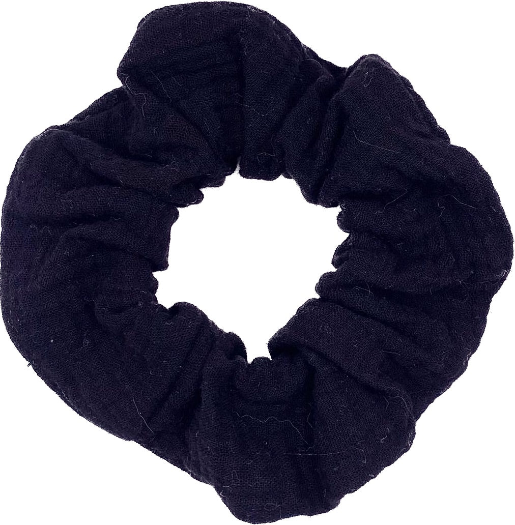 Black Cloth Scrunchie