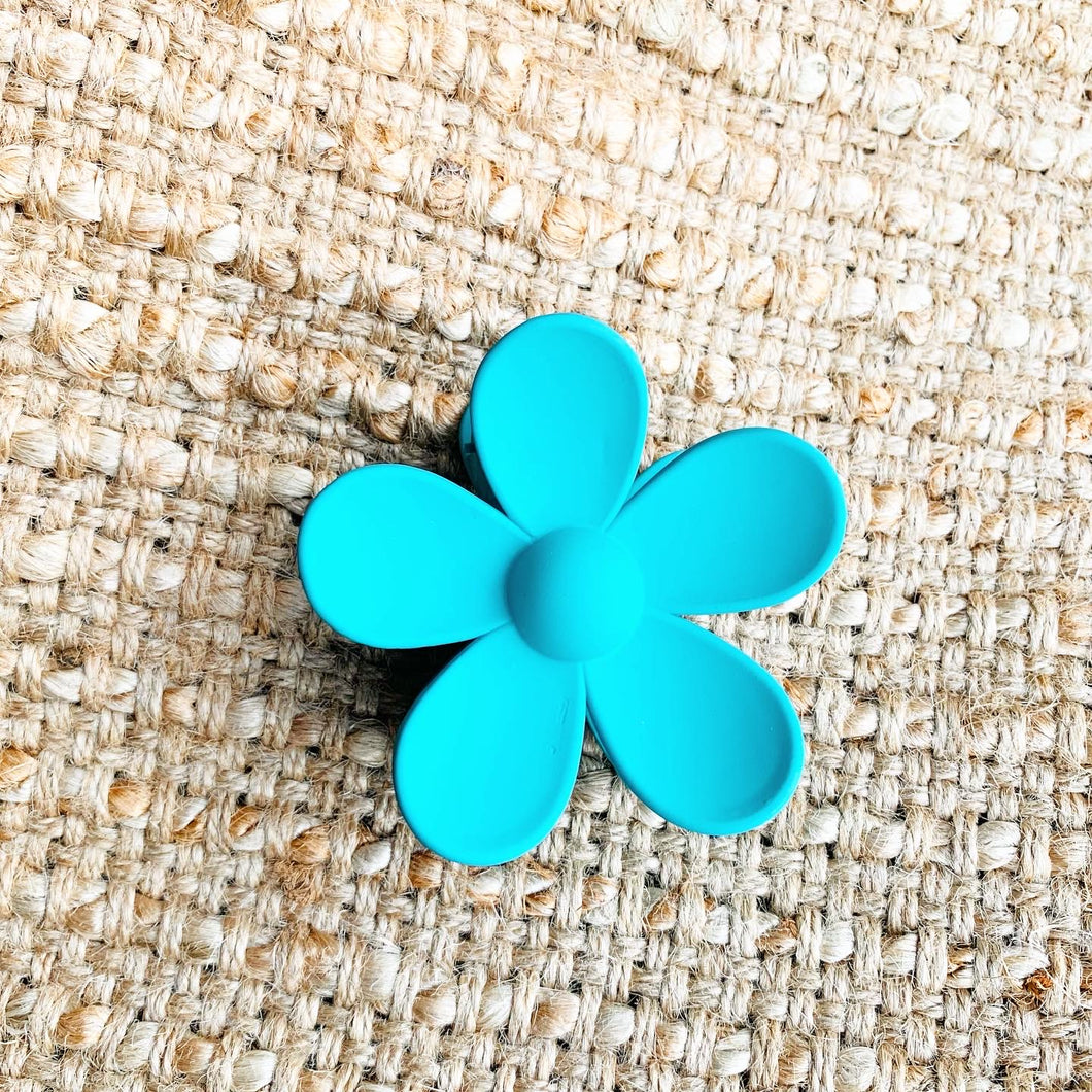 Turquoise Daisy Clip