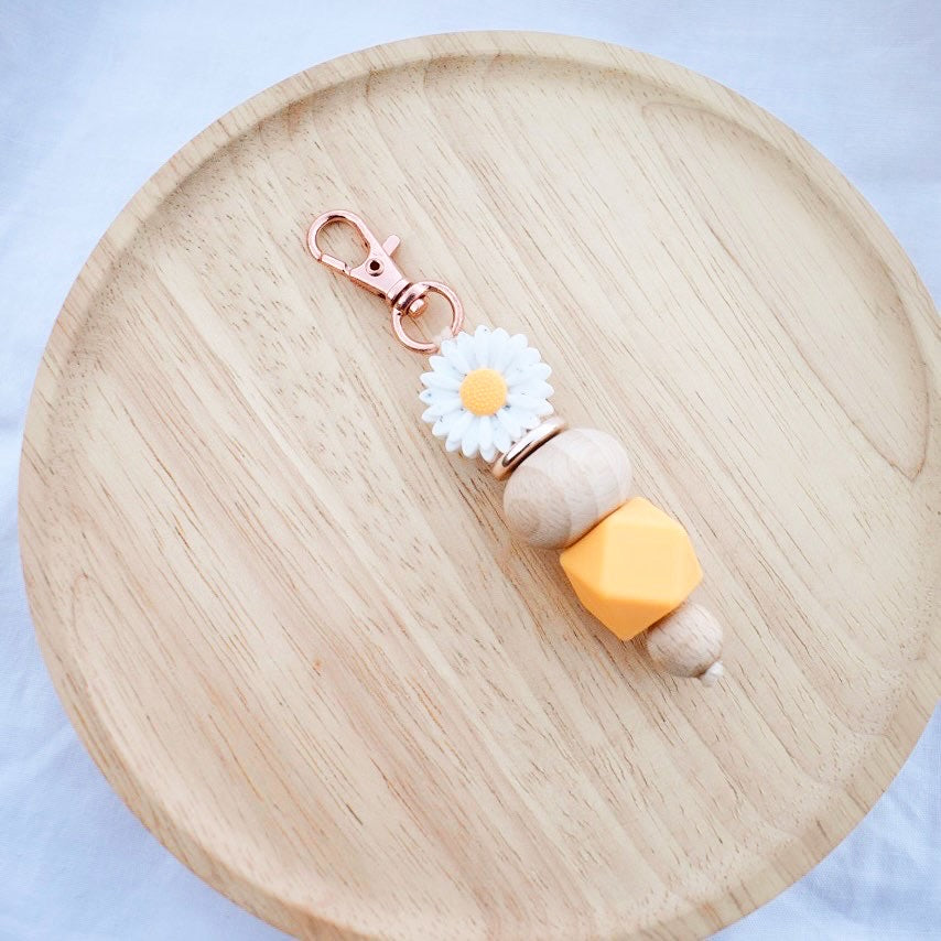 Marigold Sunflower Mini Keychain