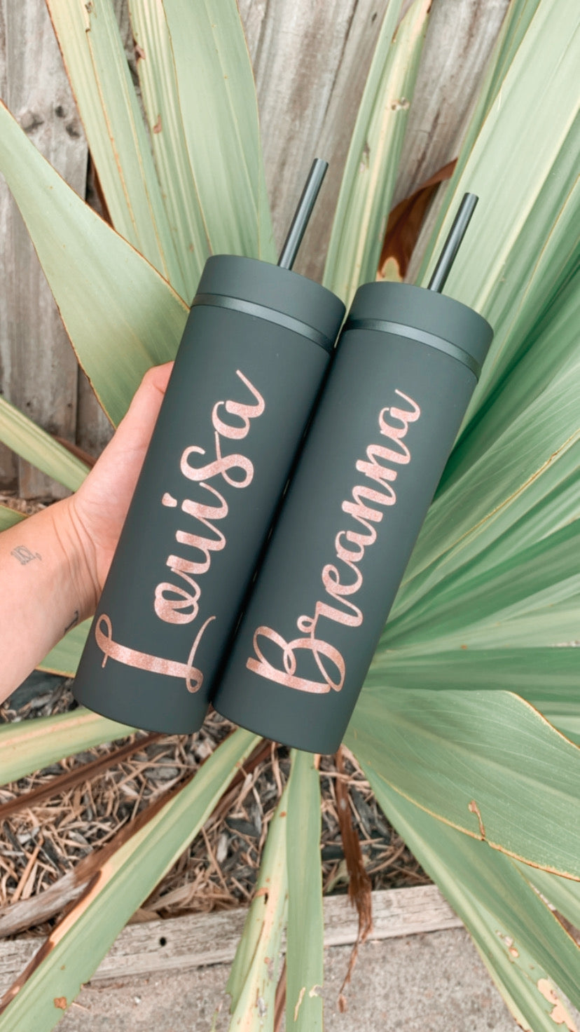 Black Personalised Tumbler