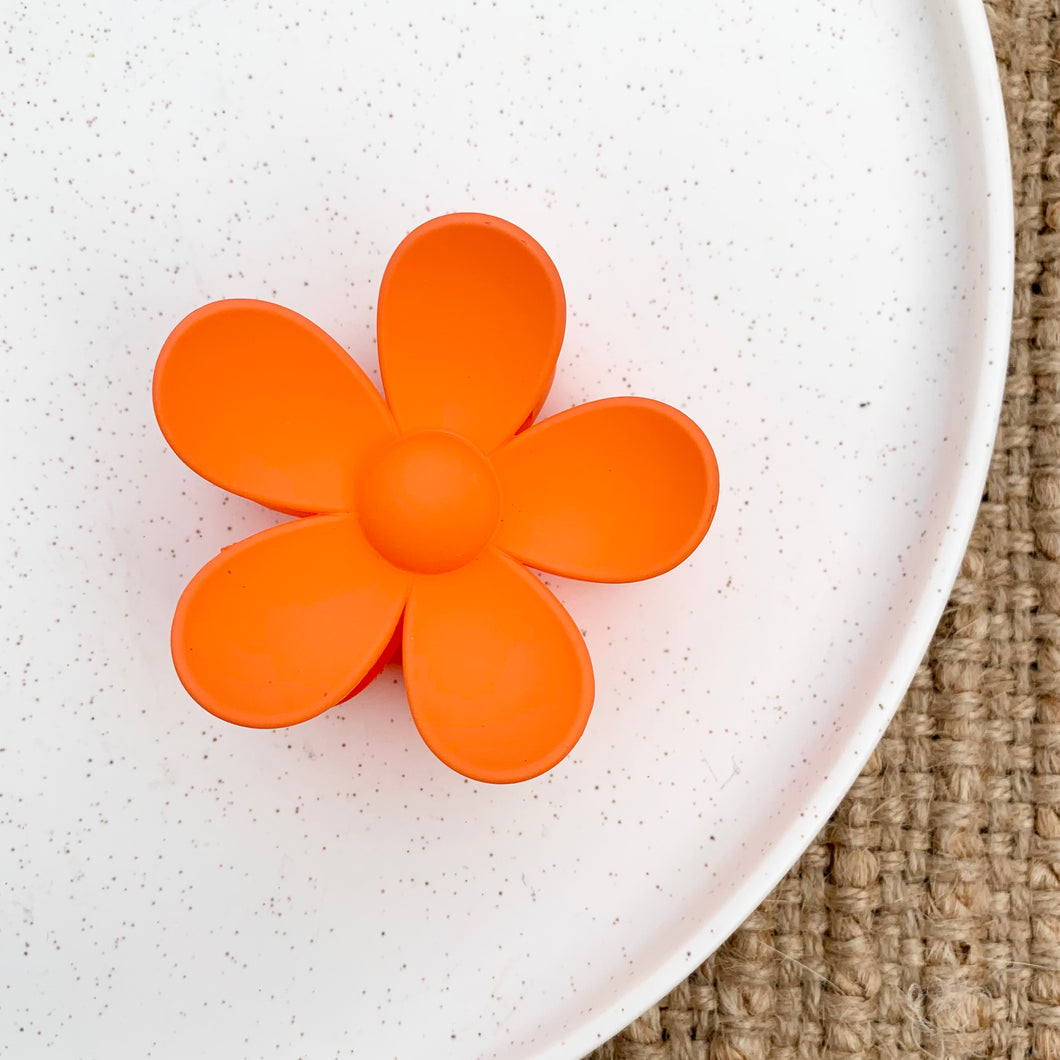 Orange Daisy Clip