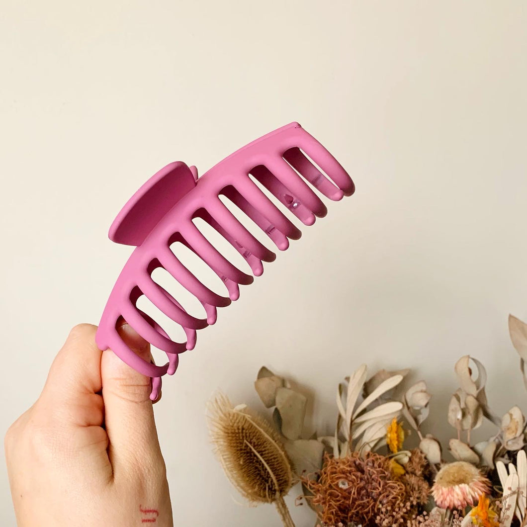 Orchid Pink Claw Clip